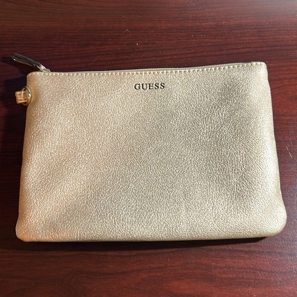 Guess Handbags - Guess Gold Makeup Pouch